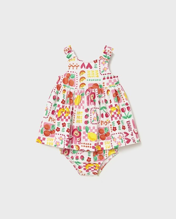 VESTIDO ESTAMPADO CON RANITA
