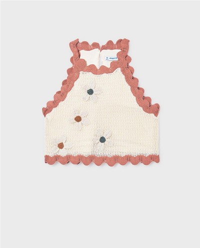 TOP TRICOT FLORES