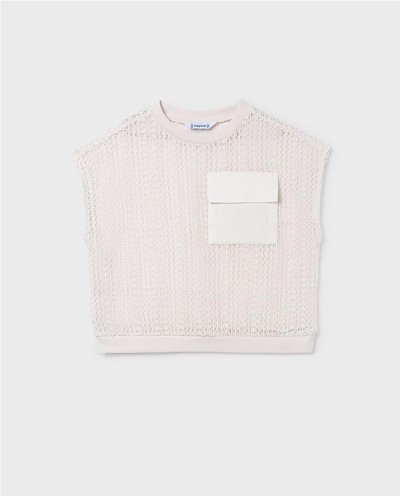 CAMISETA CALADA CON TOP