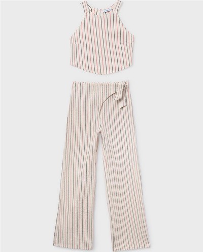 CONJUNTO PANTALÓN Y TOP RAYAS