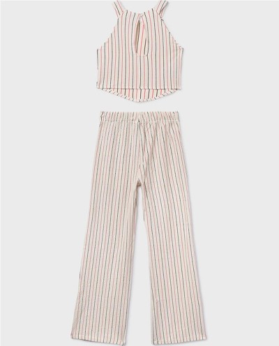 CONJUNTO PANTALÓN Y TOP RAYAS