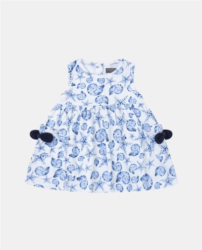 VESTIDO ESTAMPADO CONCHAS MARINAS