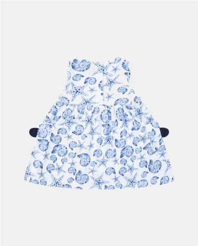 VESTIDO ESTAMPADO CONCHAS MARINAS