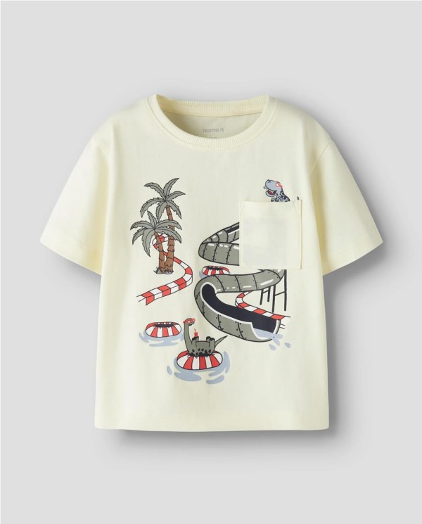 CAMISETA BOLSILLO DINOS