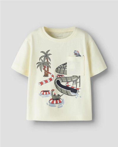 CAMISETA BOLSILLO DINOS