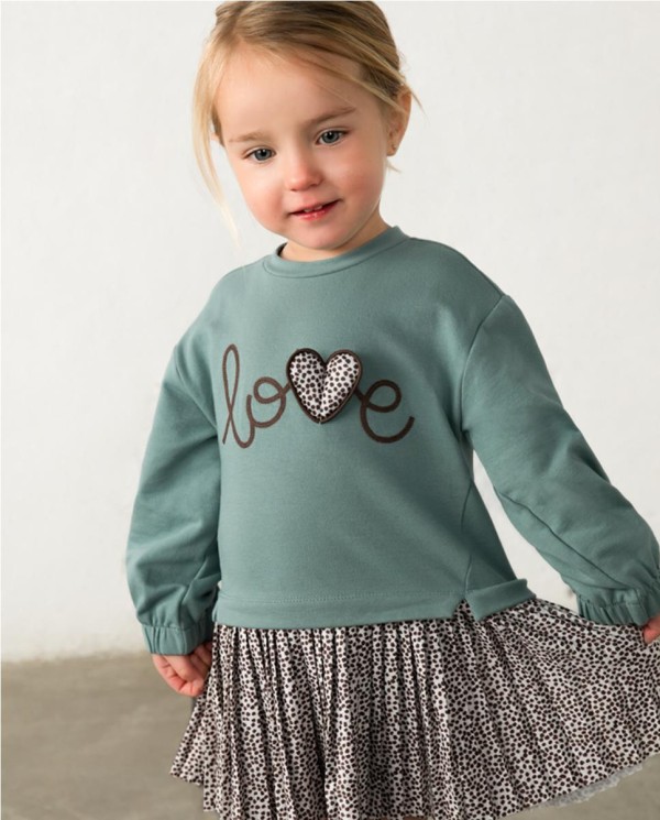 VESTIDO COMBINADO LOVE
