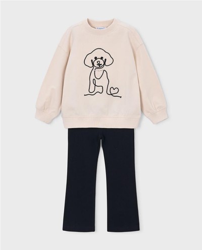 CONJUNTO LEGGING CON SUDADERA PERRITO
