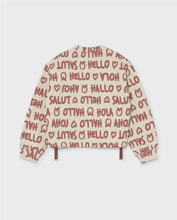 SUDADERA ESTAMPADA HELLO