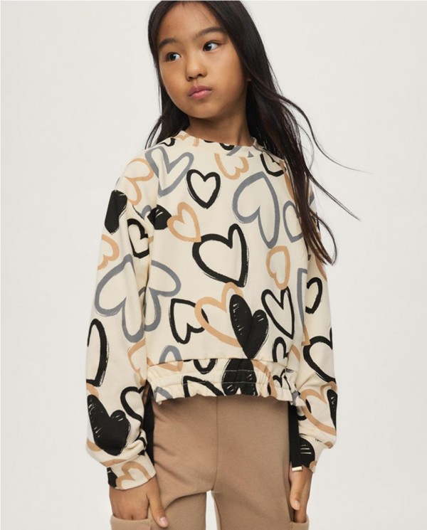 SUDADERA ESTAMPADA HEARTS