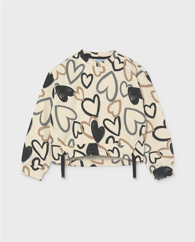 SUDADERA ESTAMPADA HEARTS