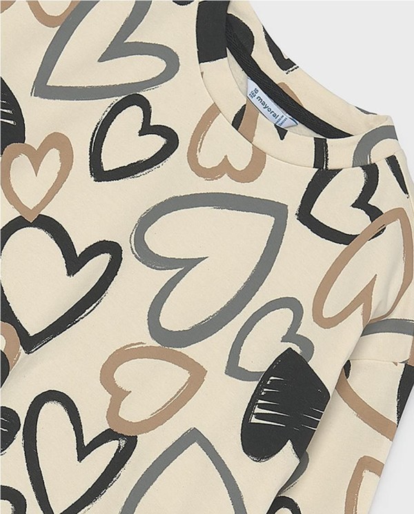 SUDADERA ESTAMPADA HEARTS
