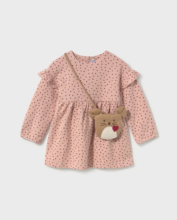 VESTIDO TOPOS CON BOLSITO