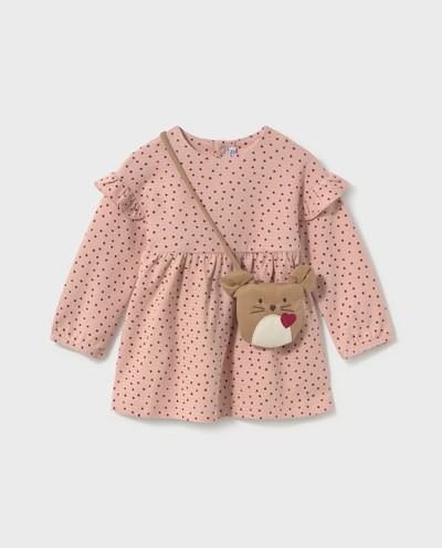VESTIDO TOPOS CON BOLSITO