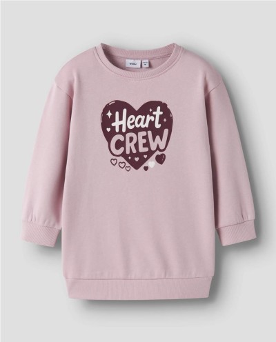 VESTIDO SUDADERA HEART CREW