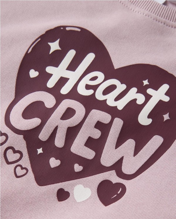 VESTIDO SUDADERA HEART CREW
