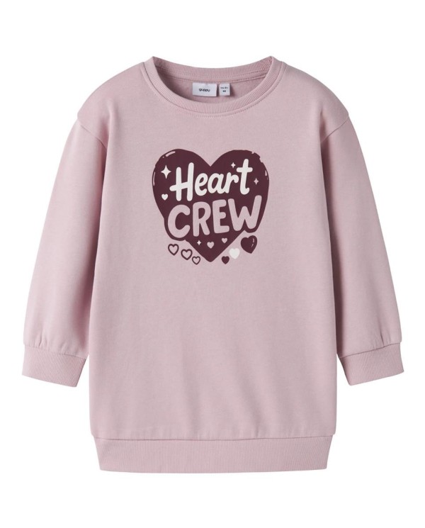 VESTIDO SUDADERA HEART CREW