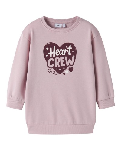 VESTIDO SUDADERA HEART CREW