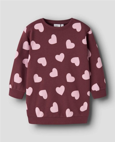 VESTIDO SUDADERA CORAZONES
