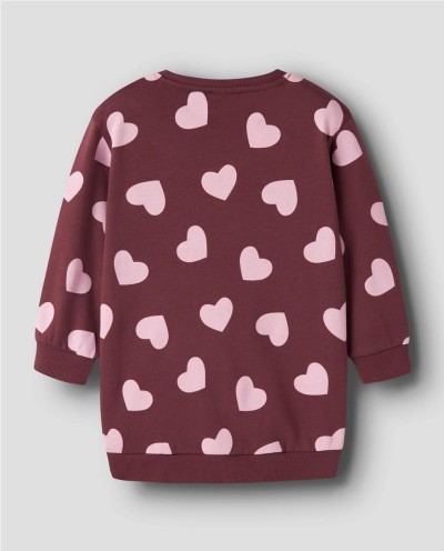 VESTIDO SUDADERA CORAZONES