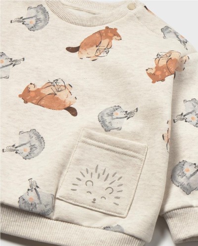 SUDADERA ANIMALITOS BOLSILLO