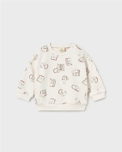 SUDADERA ESTAMPADA BREAKFAST