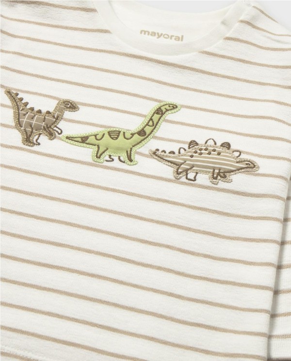 CAMISETA BORDADA DINOS