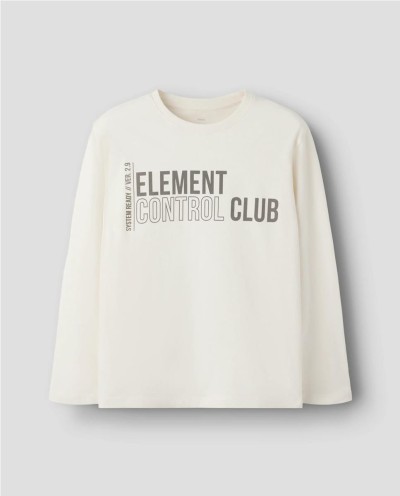 CAMISETA M/L PRINT FRONTAL NATA