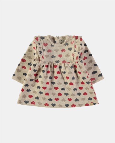VESTIDO FELPA CORAZONES