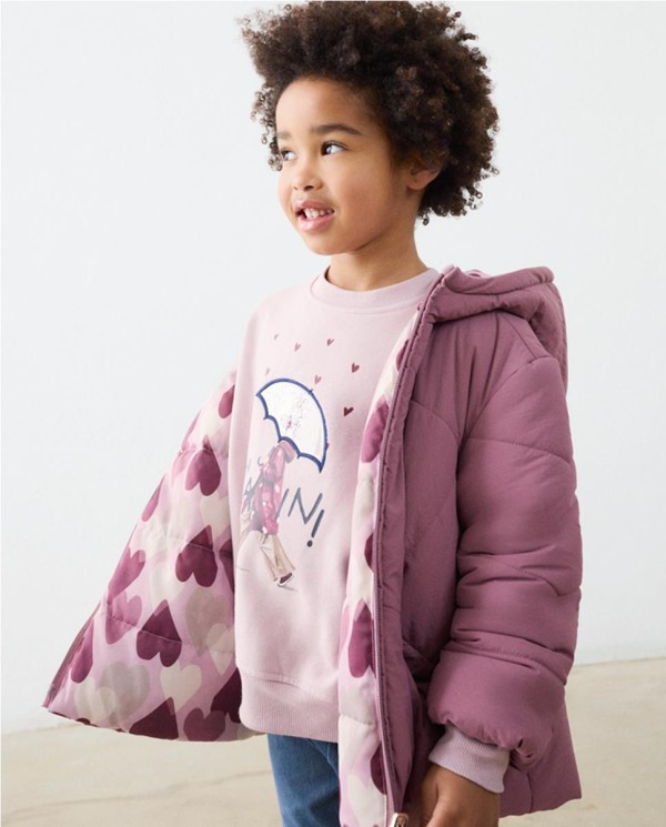 CHAQUETÓN REVERSIBLE ESTAMPADO