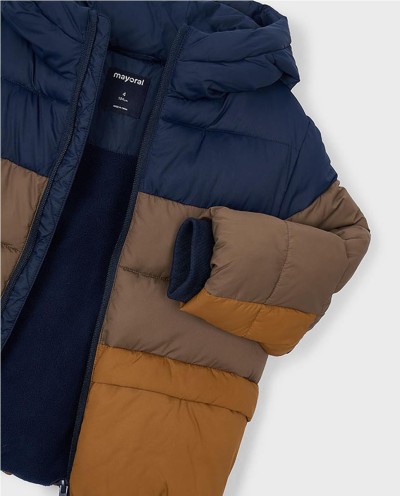 CHAQUETÓN COMBINADO BLOQUES