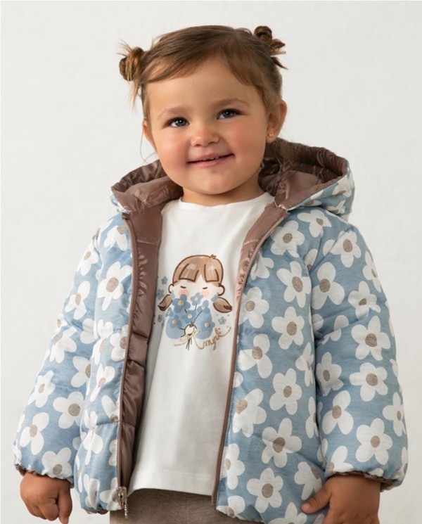 CHAQUETÓN REVERSIBLE FLORES