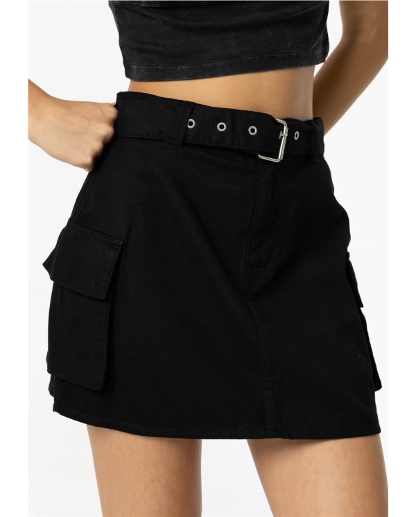 FALDA MINI CARGO CON CINTURÓN