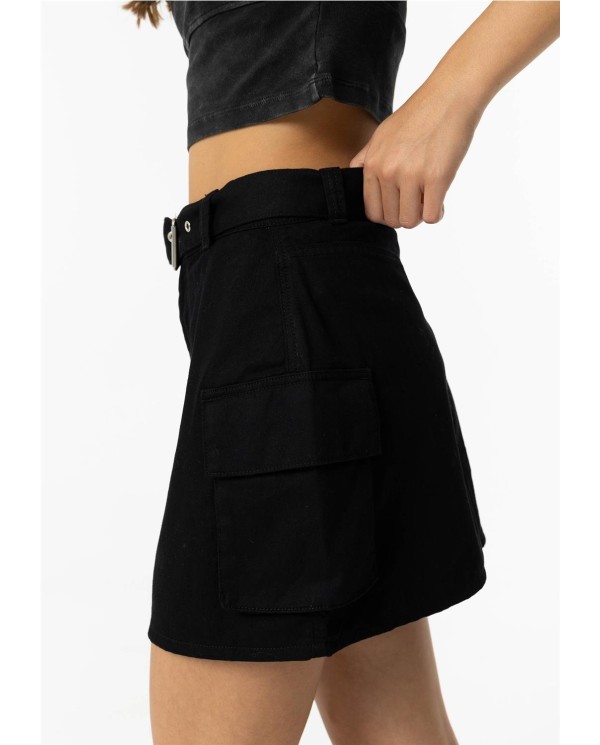 FALDA MINI CARGO CON CINTURÓN